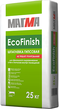 Гипсовая шпатлевка «EcoFinish» МАГМА